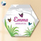 Lány szafaris névtábla - babaszoba dekoráció