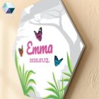 Lány szafaris névtábla - babaszoba dekoráció