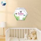 Lány szafaris névtábla - babaszoba dekoráció