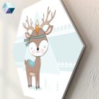 5 kicsi indián - 5 db-os hatszög babaszoba dekoráció