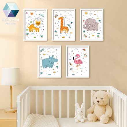 Bohém állatvilág (5 db digitális nyomtatható fájl)