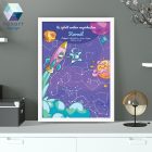 Fiú baba szobába - űrhajós csillagtérkép (digitális nyomtatható fájl)