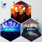 Interaktív Spotify-s zenés dekoráció (3 különböző koncert/buli háttérrel, egyedi szöveggel és zenével)