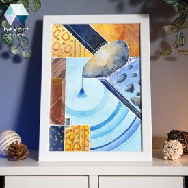 Absztrakt 01 - eredeti akvarell festmény