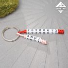 Text - betűs kulcstartó/táskadísz (2 vagy akár több szállal)