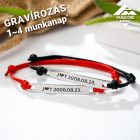 2 db gravírozott karkötő (acéllappal)