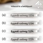 2 db gravírozott karkötő (acéllappal)