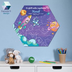 Fiú baba szobába - űrhajós csillagtérkép