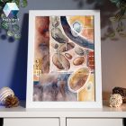 Absztrakt 02 - eredeti akvarell festmény