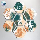 Hexart Plants fali dekoráció - narancs-zöld