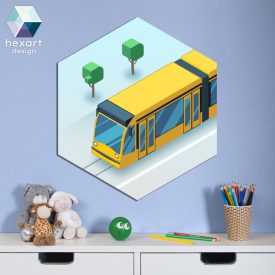 Villamos - baba- és gyerekszoba dekoráció