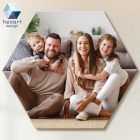 1 db-os fotós dekoráció (hatszög formában)