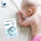 Vízi világ babakártyák - egyedi megérkeztem szöveggel