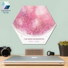 Akvarell pink - csillagtérkép dekoráció
