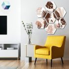 Hexart Plants fali dekoráció - kávé barna