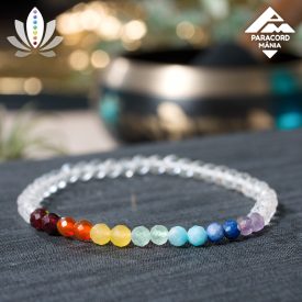 7 Csakra karkötő - hegyikristállyal