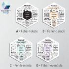 Családi szabályok - egyedi dekoráció (több színben)