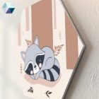 Az erdő kis lakói - 5 db-os hatszög babaszoba dekoráció