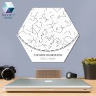 Minimalista - csillagtérkép dekoráció