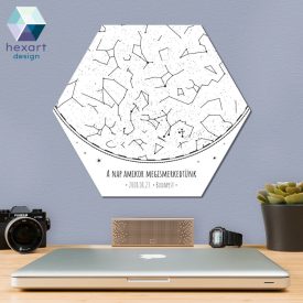 Minimalista - csillagtérkép dekoráció