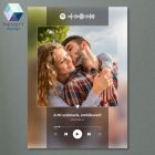 Interaktív Spotify-s zenés/fotós dekoráció egyedi fotóval, szöveggel és zenével (digitális nyomtatható fájl)