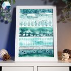 Absztrakt 03 - eredeti akvarell festmény