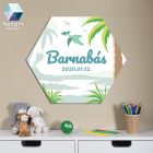 Dinós névtábla - babaszoba dekoráció