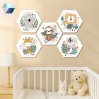 Mesés kispajtások - 5 db-os hatszög babaszoba dekoráció