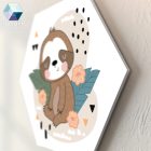 Mesés kispajtások - 5 db-os hatszög babaszoba dekoráció