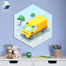 Mentőautó - baba- és gyerekszoba dekoráció