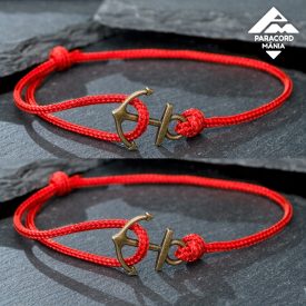 2 db Red Shield horgonyos - kabbala karkötő