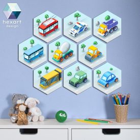 9 db-os járműves szett - választható járművekkel