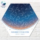 Orion - csillagtérkép dekoráció