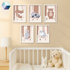 Az erdő kis lakói (5 db digitális nyomtatható fájl)