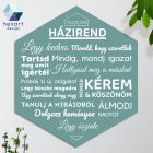 Házirend - dekoráció (több színben)