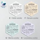 Házirend - dekoráció (több színben)