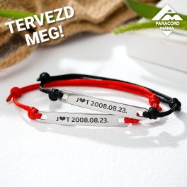 Páros szöveges karkötők
